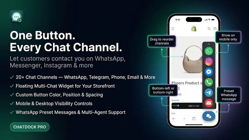 ChatDock : Chat Button Pro