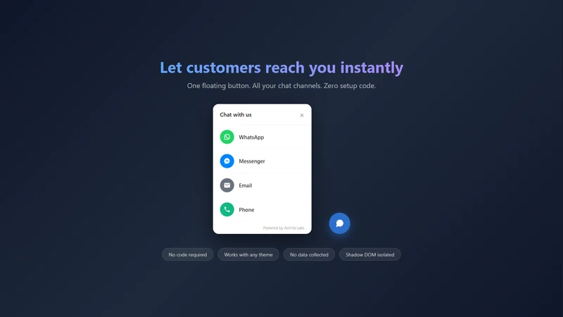 Amrita Chat Widget