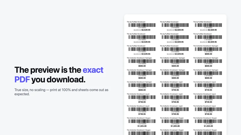 Solvi Barcode Labels
