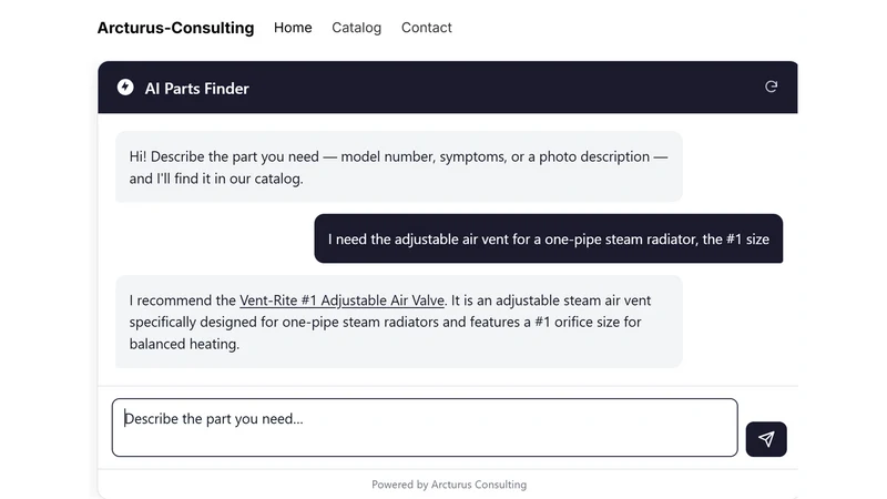 Arcturus AI Parts Finder