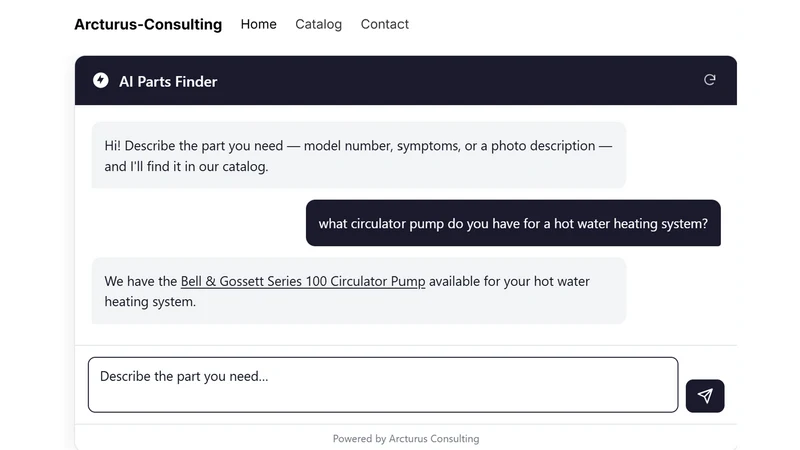 Arcturus AI Parts Finder