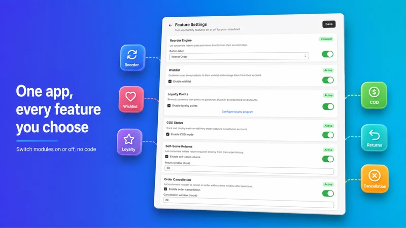 Accountly ‑ Customer Accounts