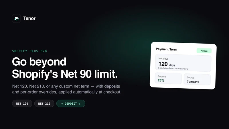 Tenor: B2B Payment Terms