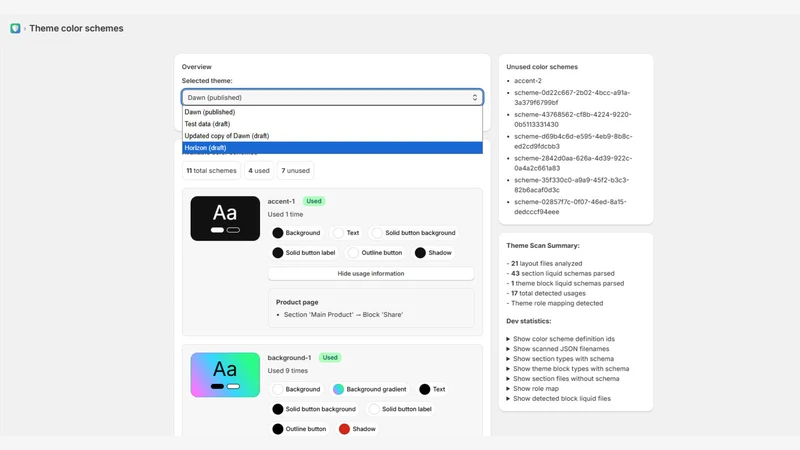 Schemify: colors manager tool