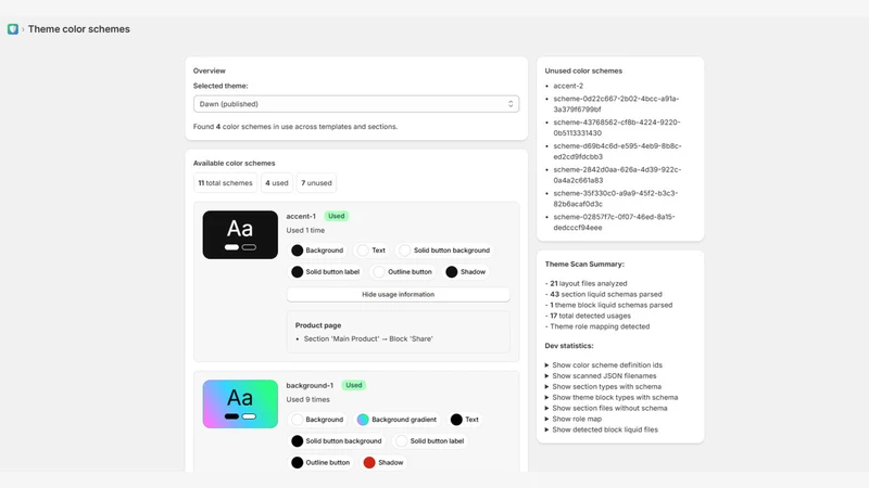 Schemify: colors manager tool