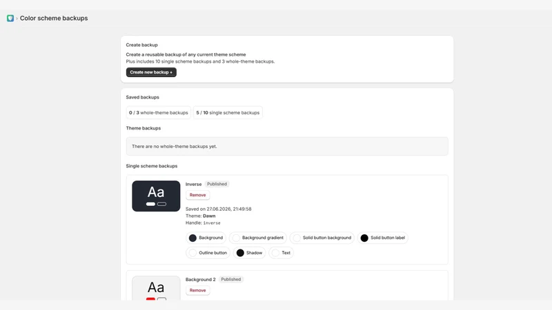 Schemify: colors manager tool