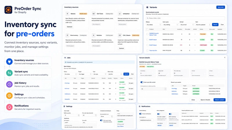 PreorderOS ‑ Stock Sync
