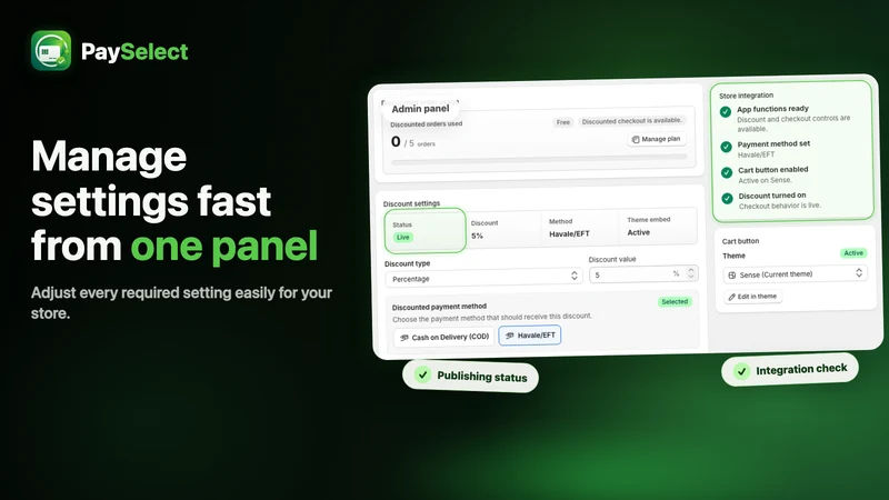 PaySelect ‑ Payment Discounts