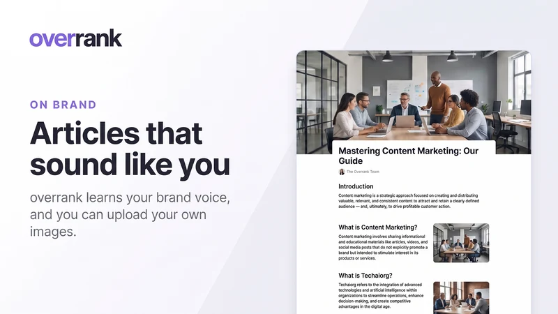 Overrank: Automate SEO with AI