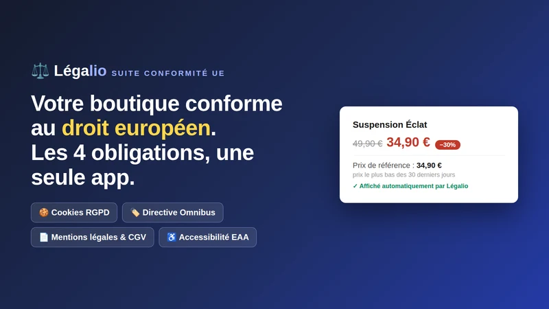 Légalio ‑ EU Compliance Suite