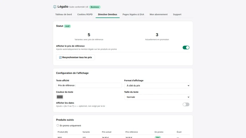 Légalio ‑ EU Compliance Suite