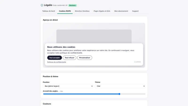 Légalio ‑ EU Compliance Suite