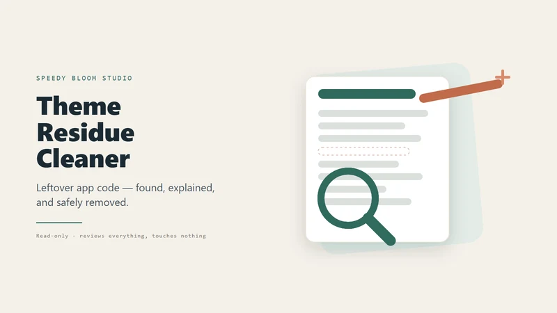 Residue ‑ Leftover Code Clean