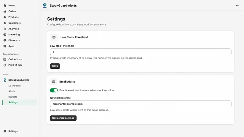 StockGuard Alerts