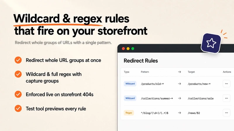 Snap Redirects: 301 & 404s