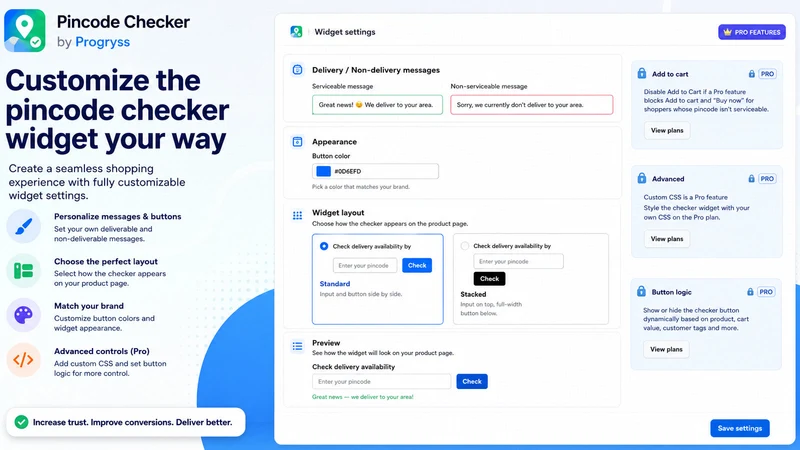 ZipETA, Zip Code Checker + ETA