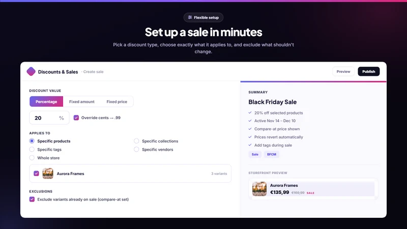 Discounts & Sales ‑ OCS