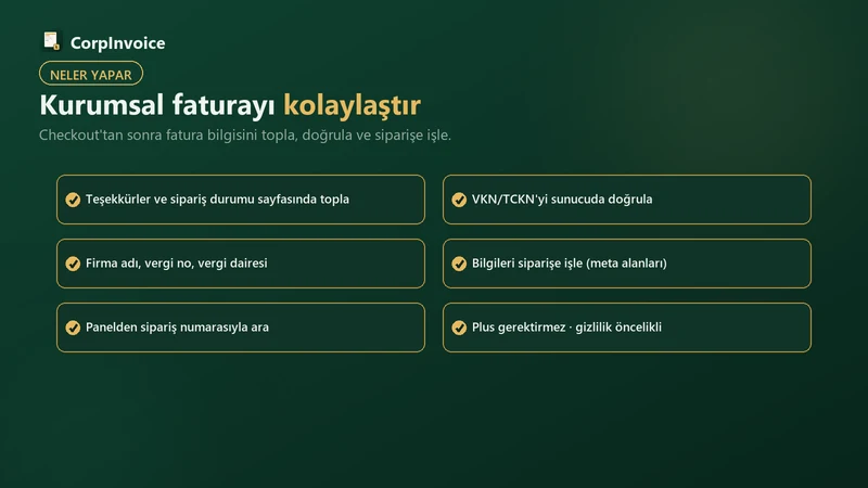 Kurumsal Fatura Düzenleme