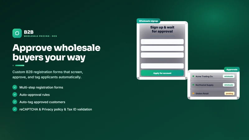 B2B Wholesale Pricing ‑ OCS