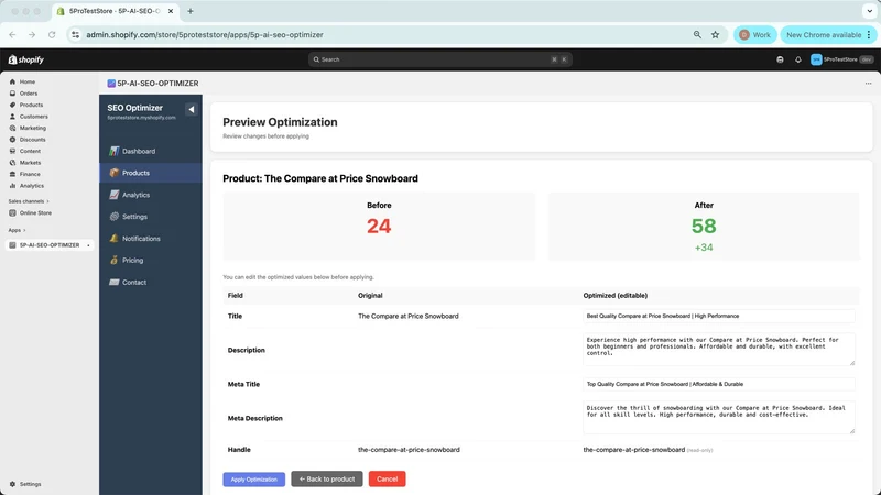 5P AI SEO Optimizer