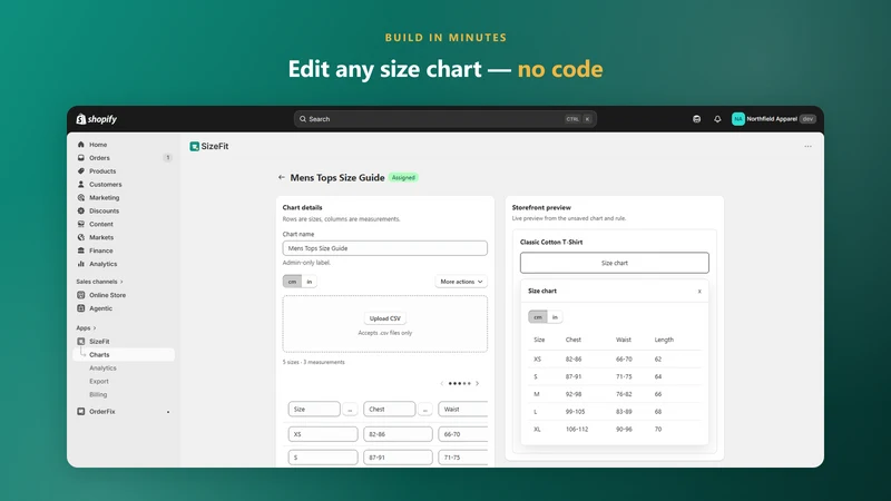 SizeFit: Size Chart Fit Finder