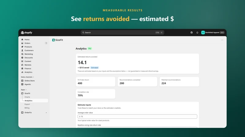 SizeFit: Size Chart Fit Finder