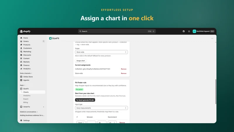 SizeFit: Size Chart Fit Finder