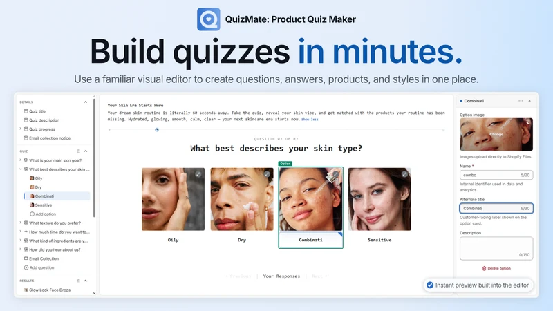 QuizMate: Product Quiz Maker