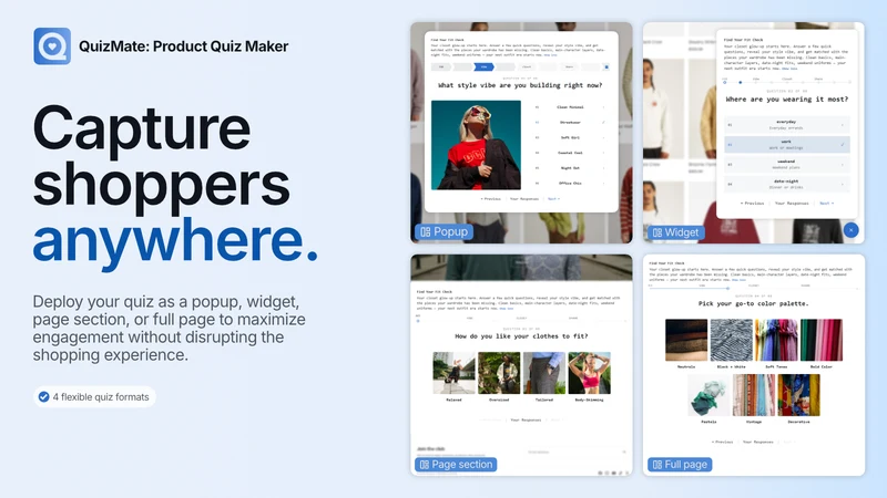 QuizMate: Product Quiz Maker