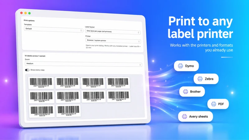 AOP ‑ PO Label Printer