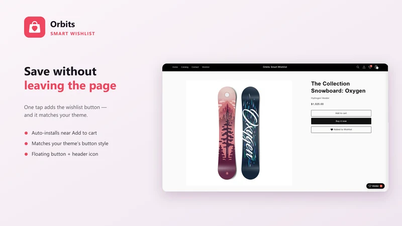 Orbits: Smart Wishlist
