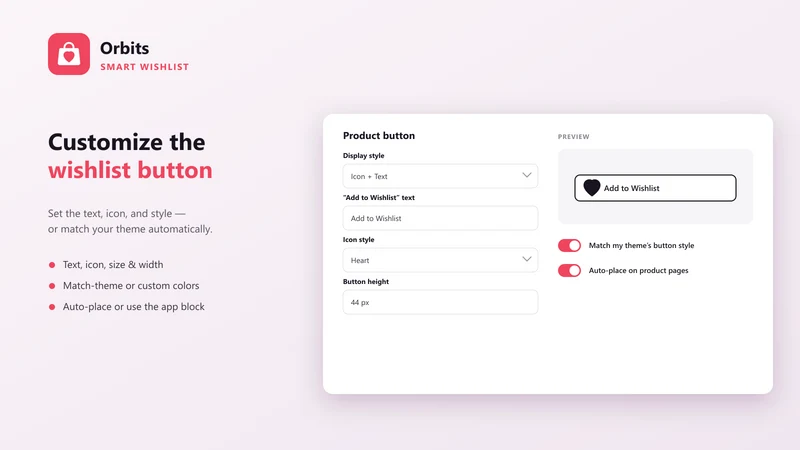 Orbits: Smart Wishlist