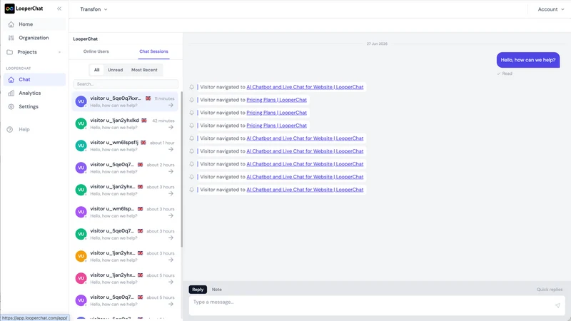 Live Chat with AI ‑ LooperChat