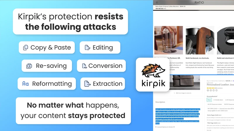 Kirpik ‑ Content Protection