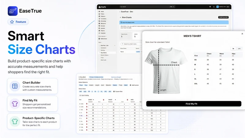 EaseTrue ‑ AI Size & Custom