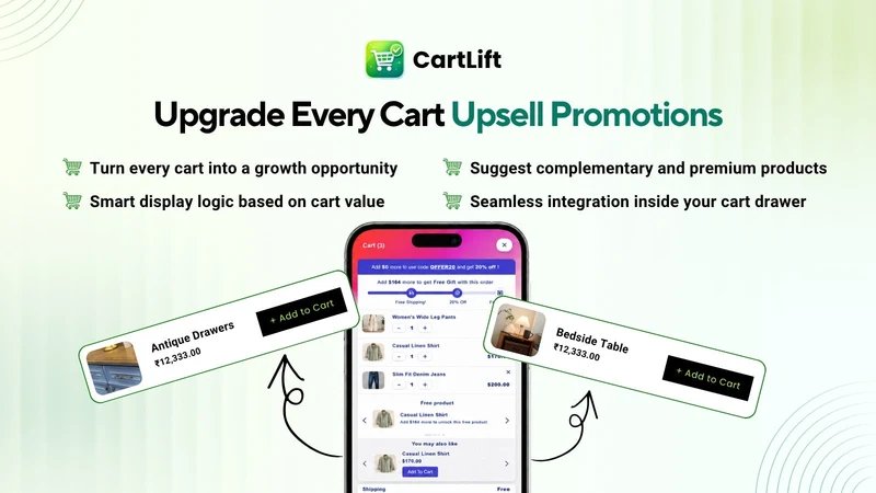 CartLift: Cart Drawer & Upsell