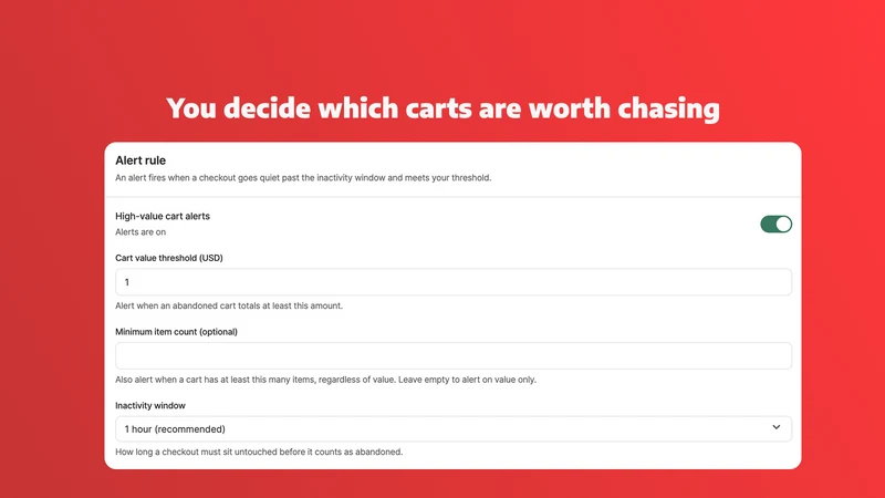 Cart Radar | Large Cart Alerts