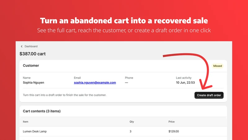 Cart Radar | Large Cart Alerts
