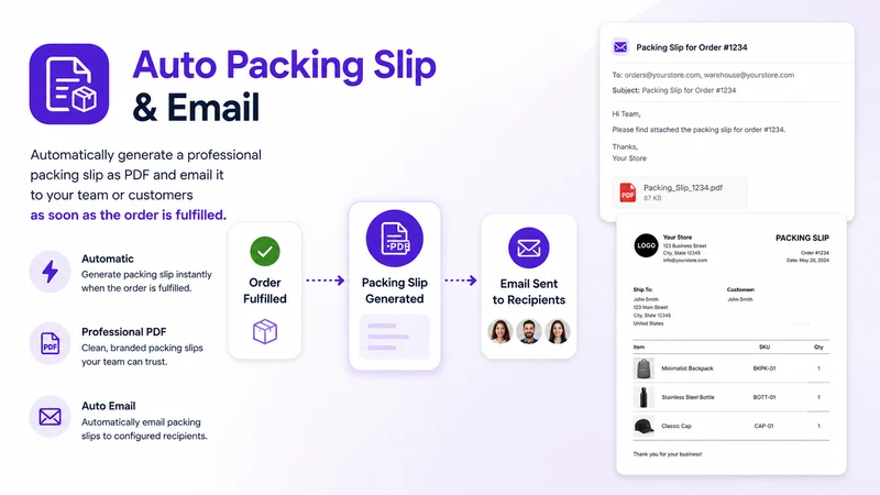AMNYA: Auto Packing Slip