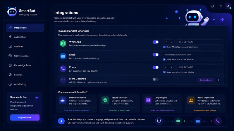 Ansa: AI Chatbot & Live Chat
