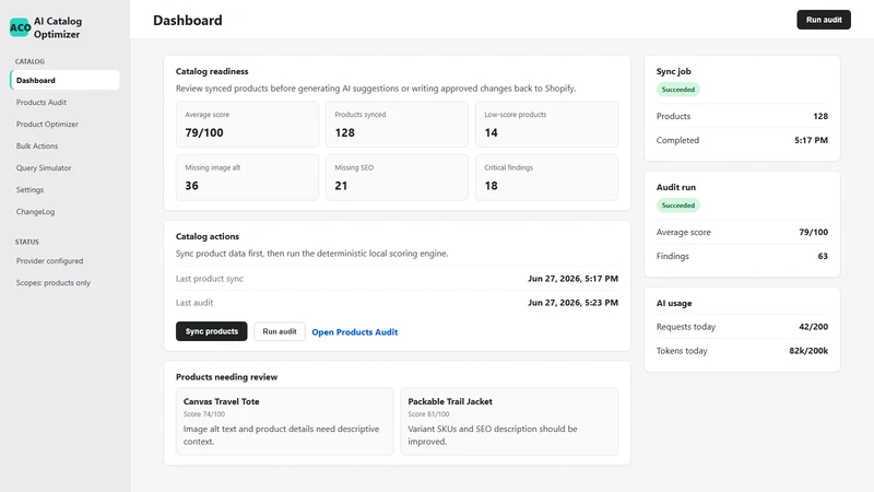 AI Catalog Optimizer