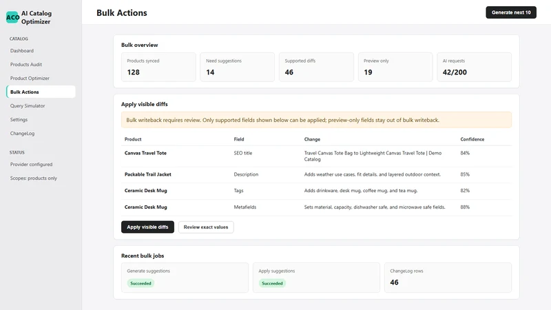 AI Catalog Optimizer