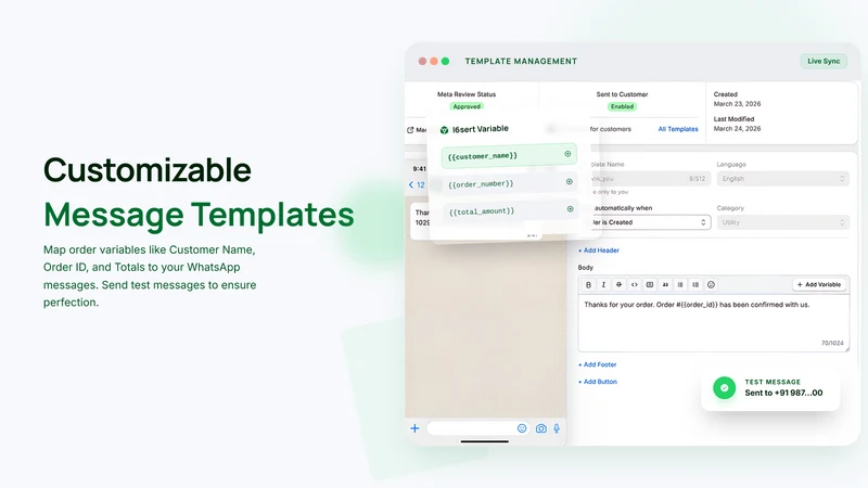 Wavy — WhatsApp Order Updates