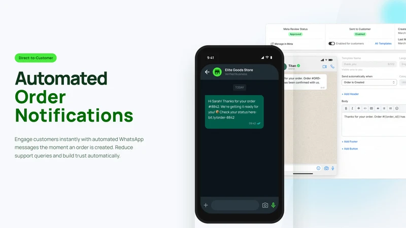 Wavy — WhatsApp Order Updates