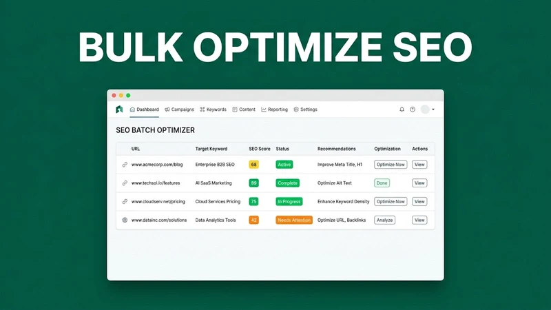 Aura Bulk Optimizer ‑ AI SEO