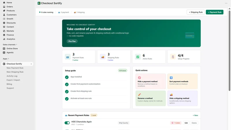 Checkout Sortify