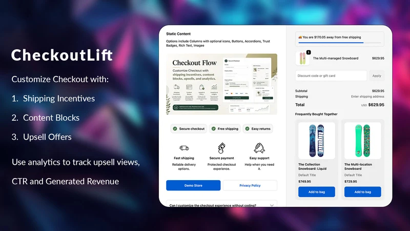 CheckoutLift: Checkout Upsells