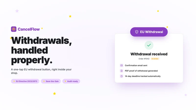 CancelFlow: EU Withdrawal