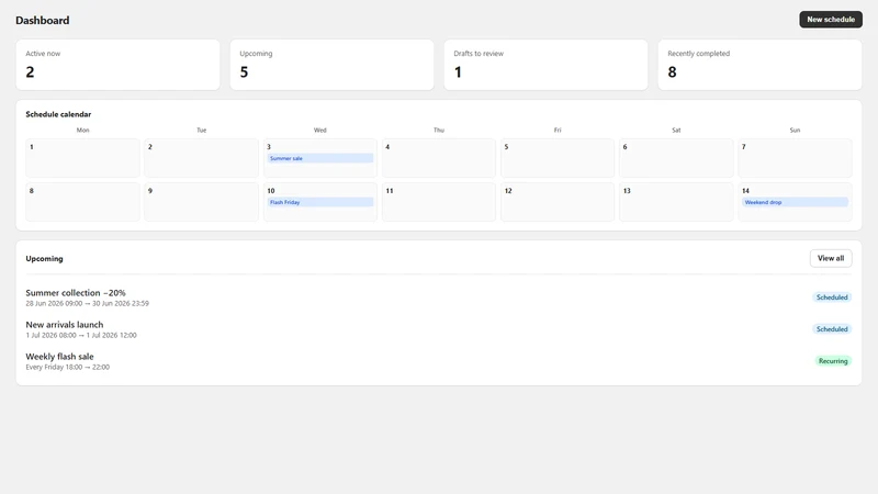price scheduler