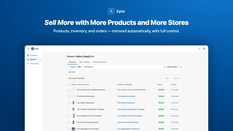 Zync ‑ Multi Store Sync